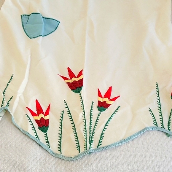 Vintage Cameo Over The Head Bib Apron - Picture 2 of 5